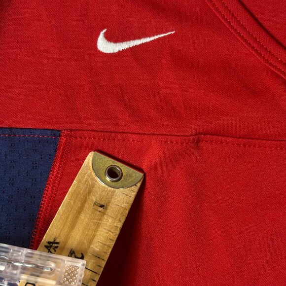 VINTAGE Nike USA National Soccer Team Jersey Women S Red Navy Dri-FIT Retro - Picture 5 of 11